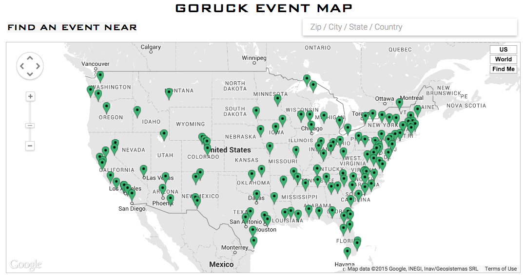 GORUCK Events Re-Launch and 2015 Consolidation