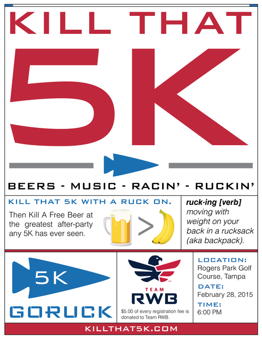 Kill That 5K … then Kill a Free Beer. Whacha think GORUCK Nation?