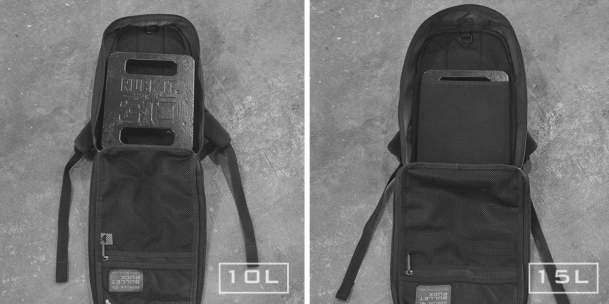 BULLET RUCK: 10L & 15L Ruck Plate Compatibility