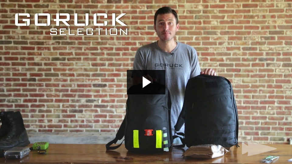 Packing for GORUCK Selection