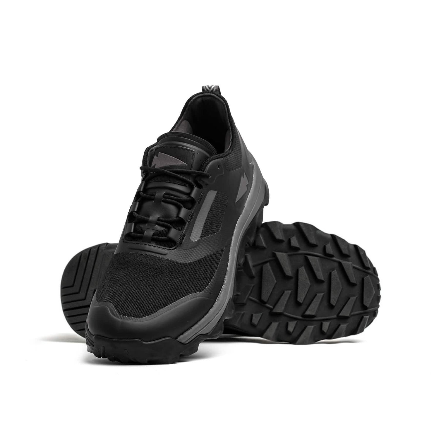 GORUCK black rucking shoe with rugged sole, designed for outdoor training and events