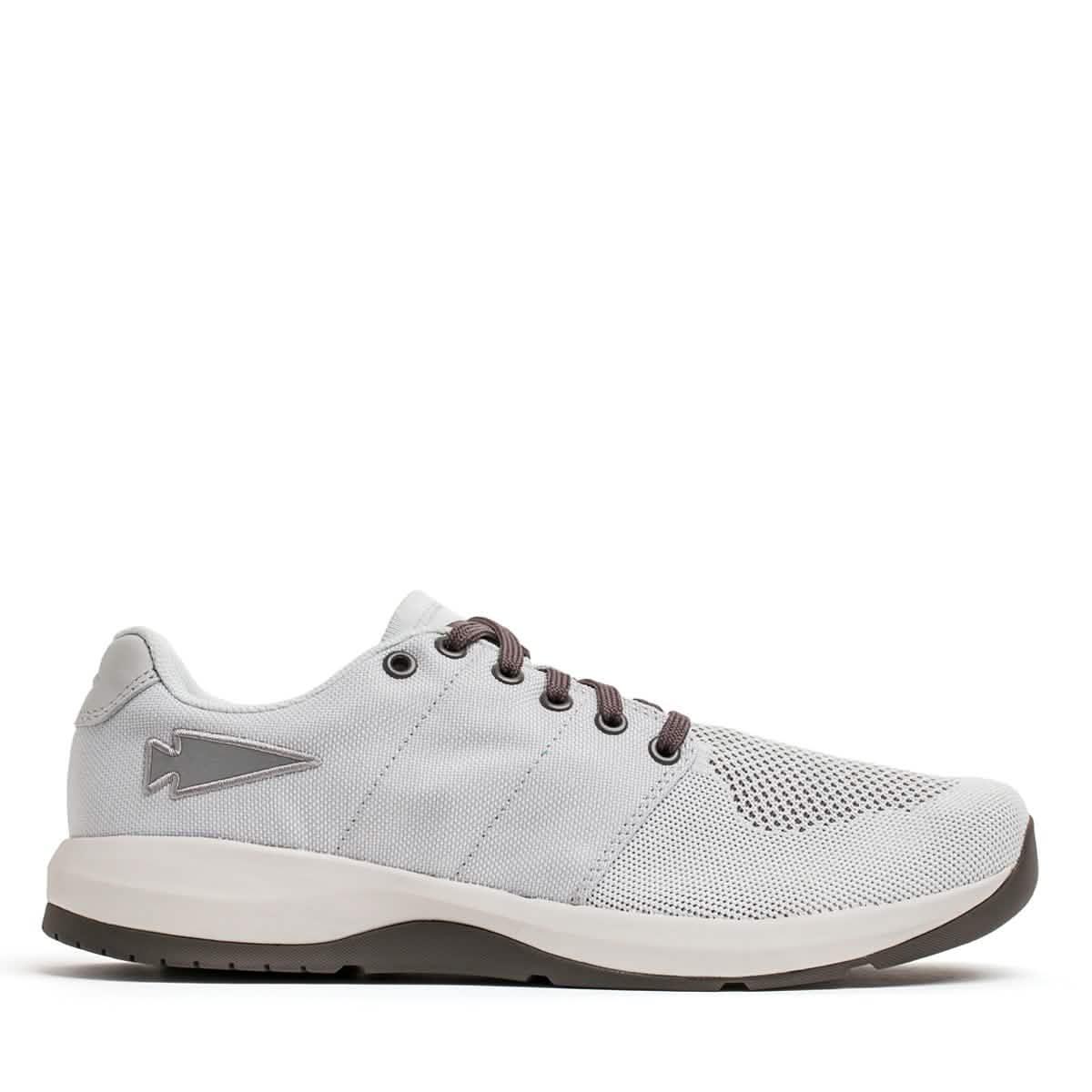 GORUCK Ballistic Trainer lightweight grey rucking shoe with mesh toe and silver reflective logo