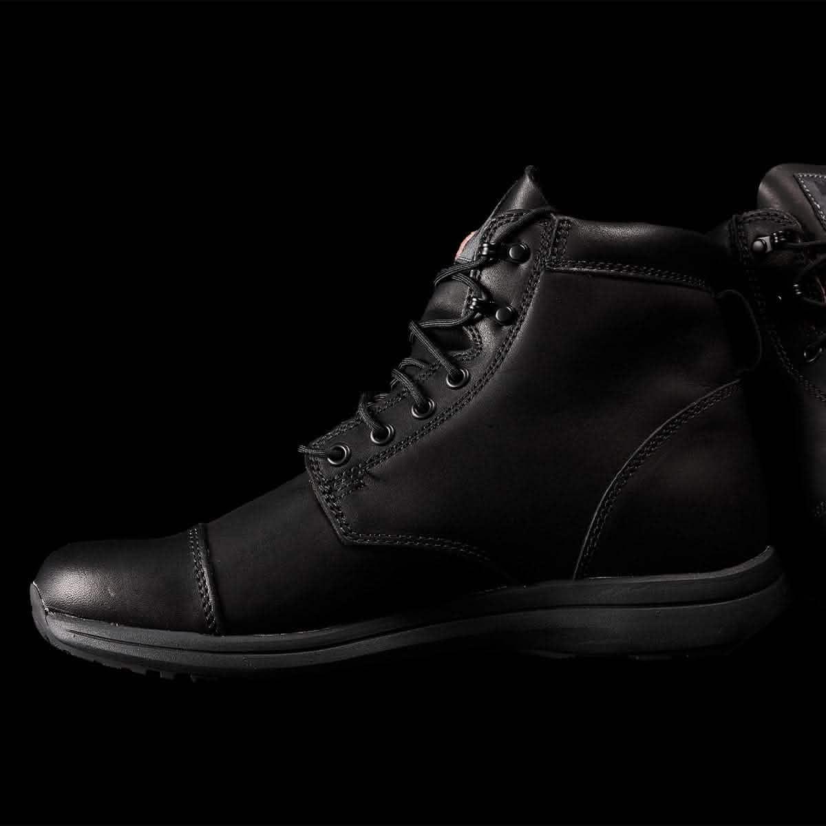 GORUCK black tactical rucking boot with rugged sole on black background