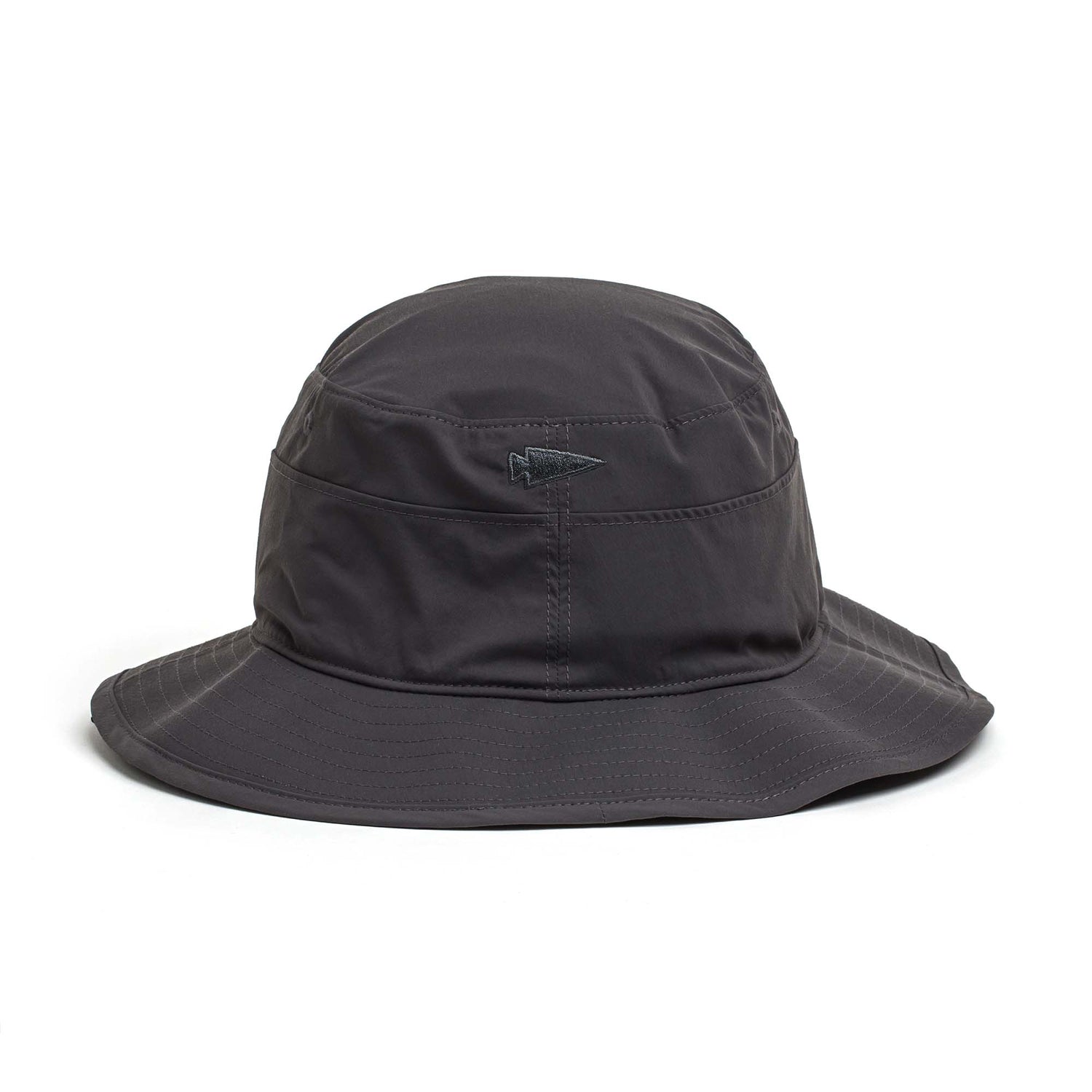 The Boonie Hat - Slick - ToughDry, featuring a wide brim for superior sun protection, is displayed against a white background.