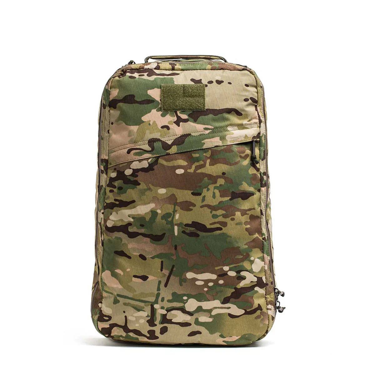GORUCK 26L GR1 rucksack in Multicam camouflage with durable fabric and front zippered pocket
