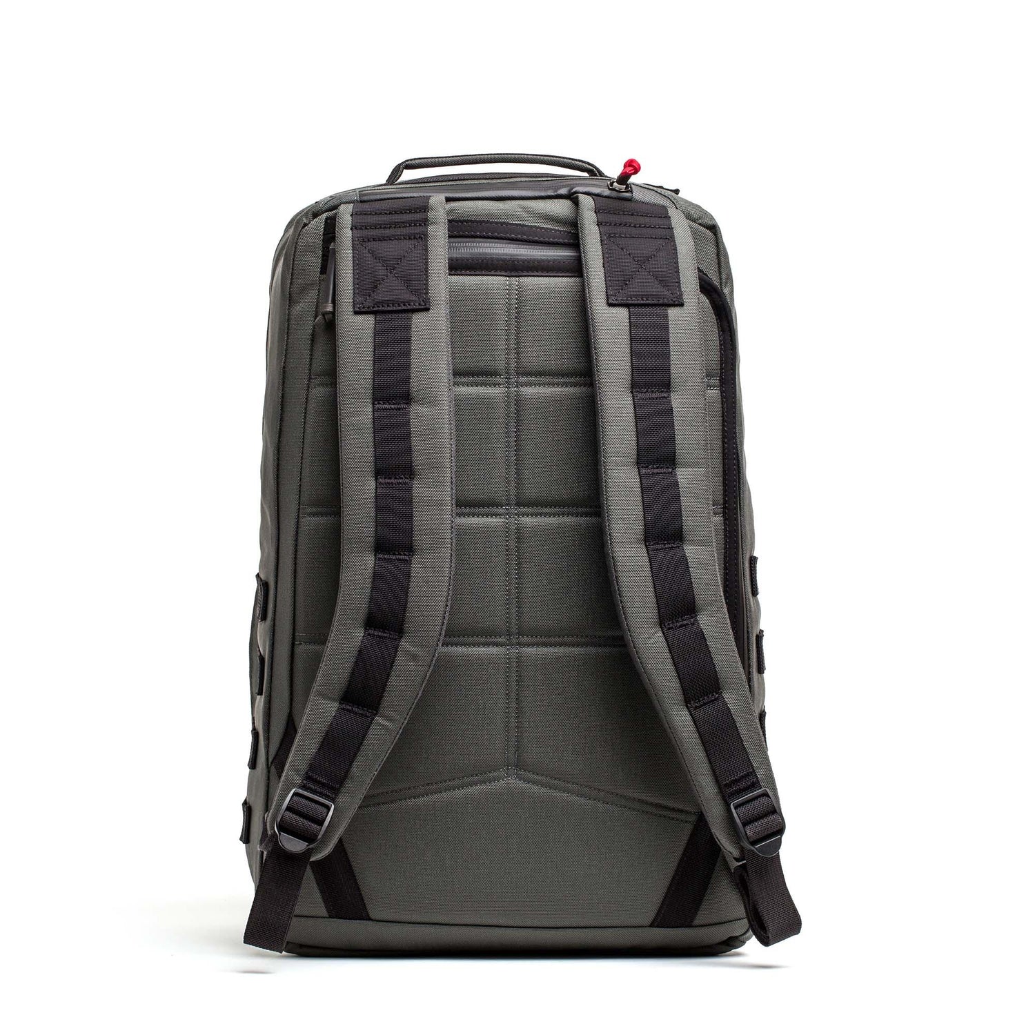 The GR2 - Cordura gray backpack is shown from the back, featuring padded straps and a top handle—ideal as a versatile carry-on or inspired by Special Forces durability.