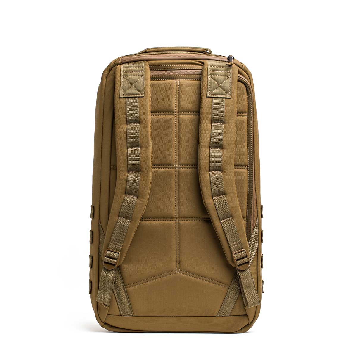 The GR2 USA - Cordura travel backpack, shown from the back, features padded straps and a stitched quilted design—making it a stylish and durable carry-on rucksack for your next trip.