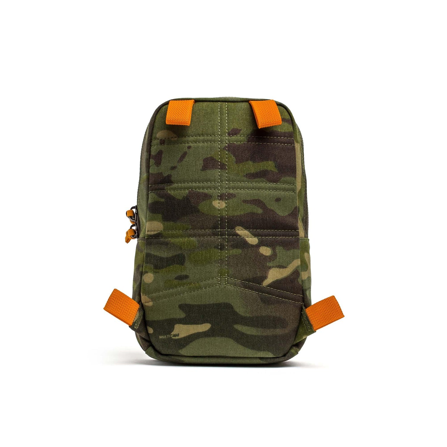 GORUCK durable Tropic Multicam pouch with Hi-Vis Orange straps and Cordura fabric, designed for tough rucking gear