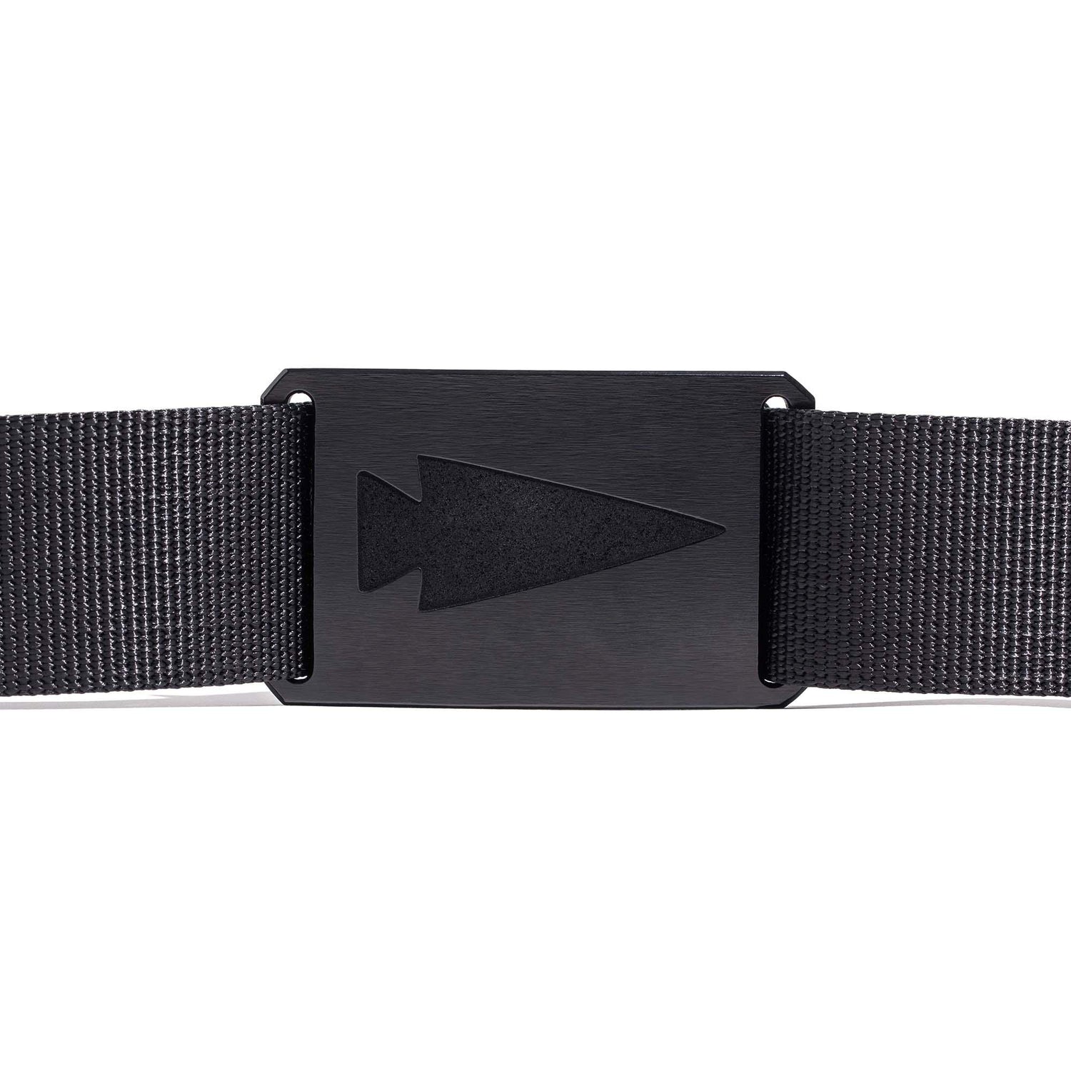 GORUCK Grip6 midweight jet black tactical belt with black arrowhead buckle, size 30