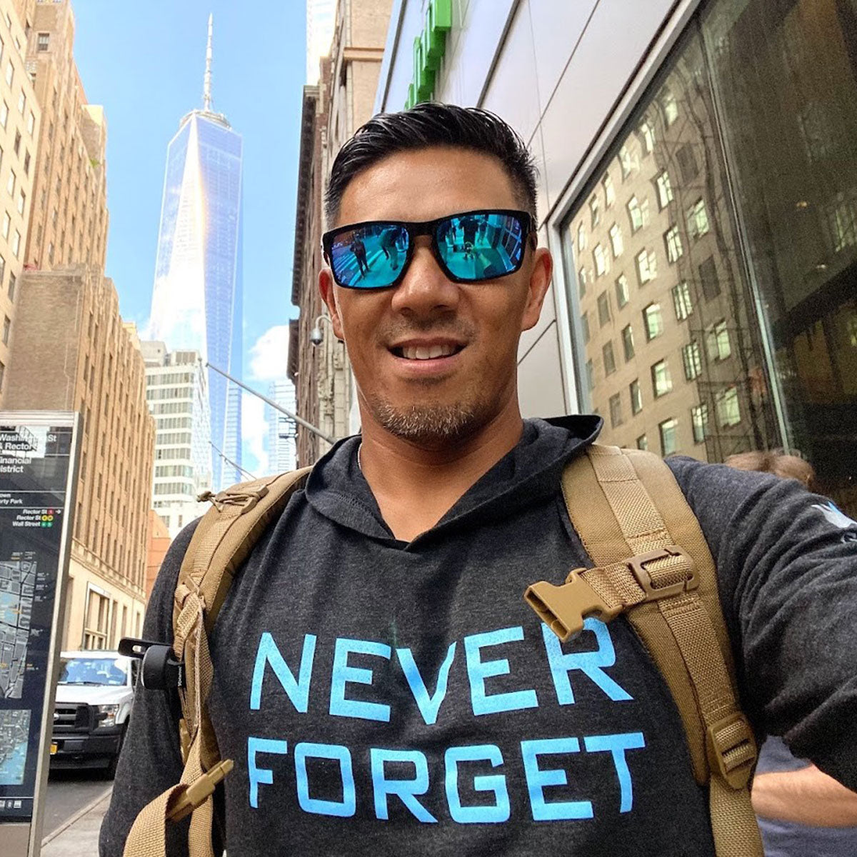 Man in sunglasses and