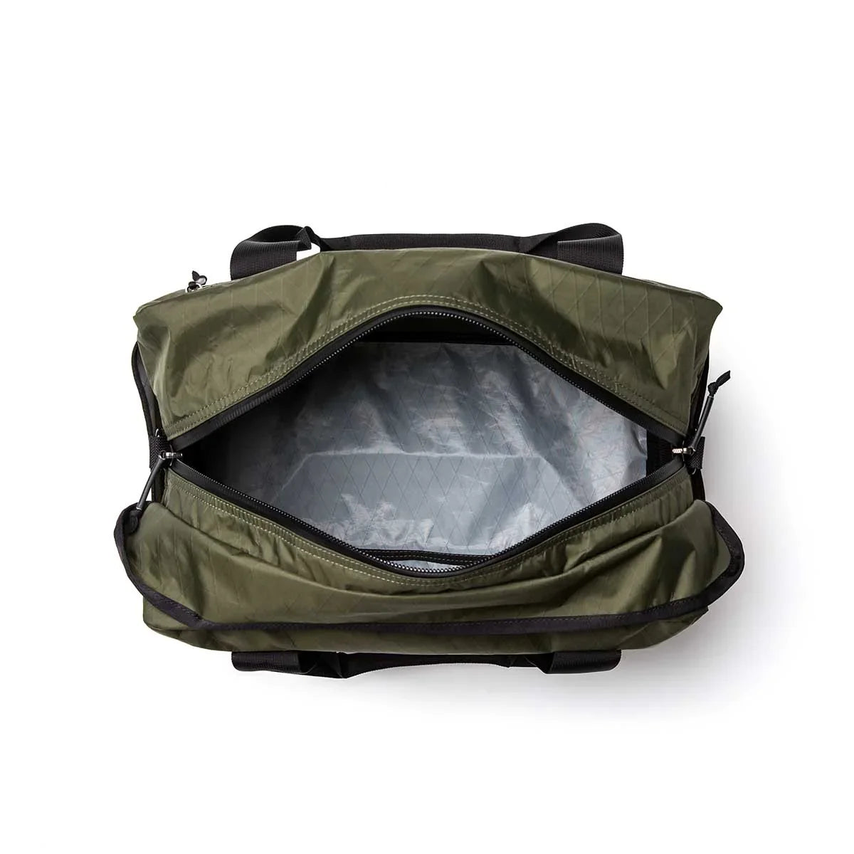 GORUCK Kit Bag 2.0 XPAC 32L in dark green with large open main compartment, top view