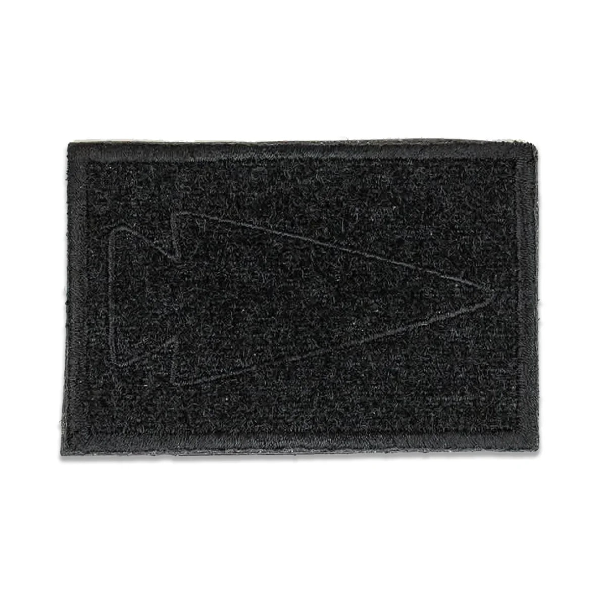 GORUCK black Velcro loop patch with stitched spearhead design