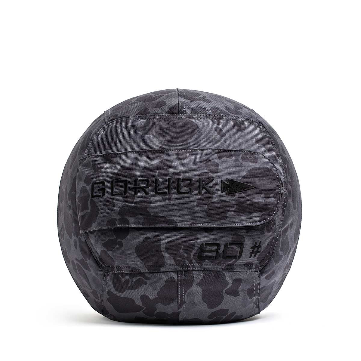 The Sand Medicine Ball in black camo features
