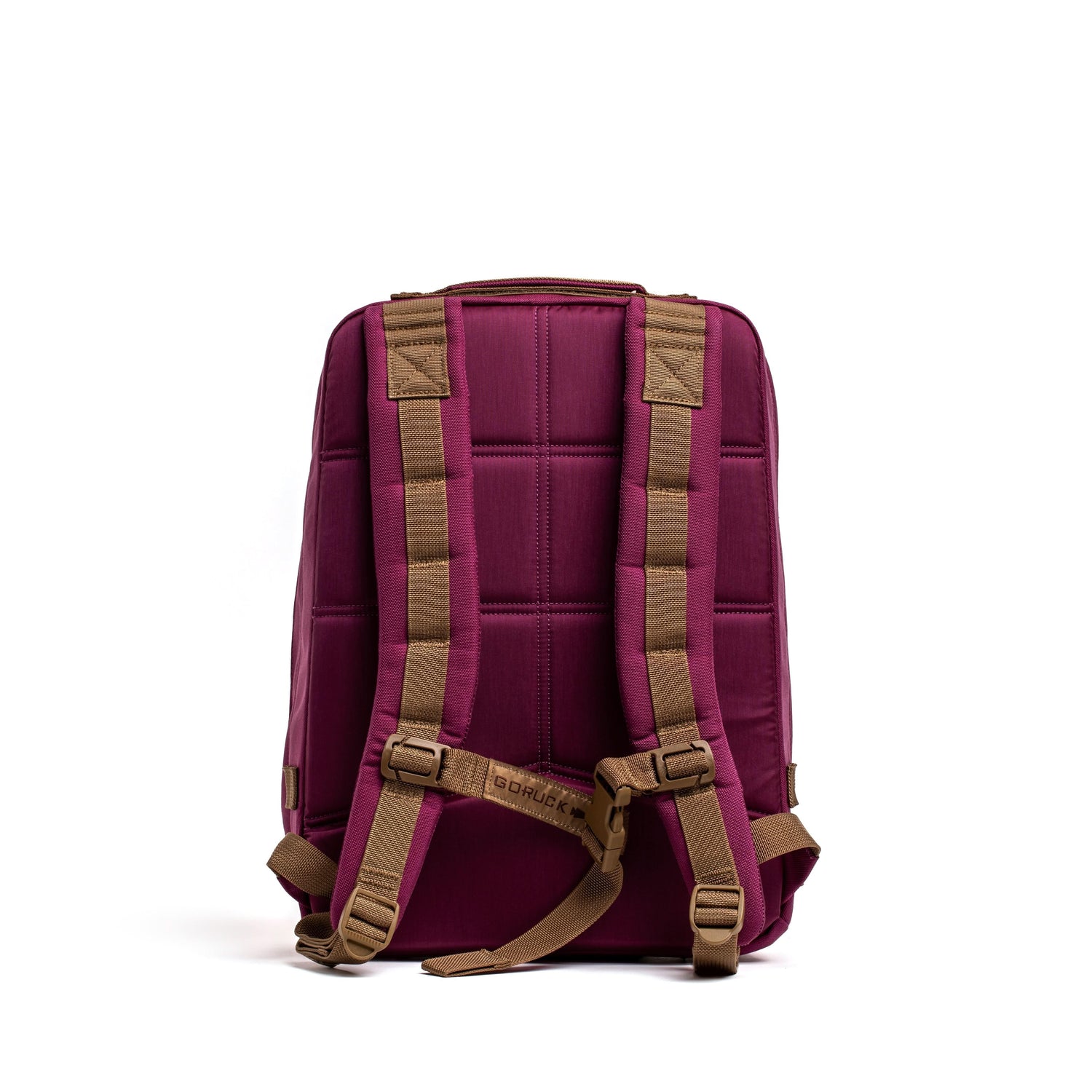 GORUCK Rucker 4.0 backpack in Baton Rouge color with padded brown straps and sternum strap