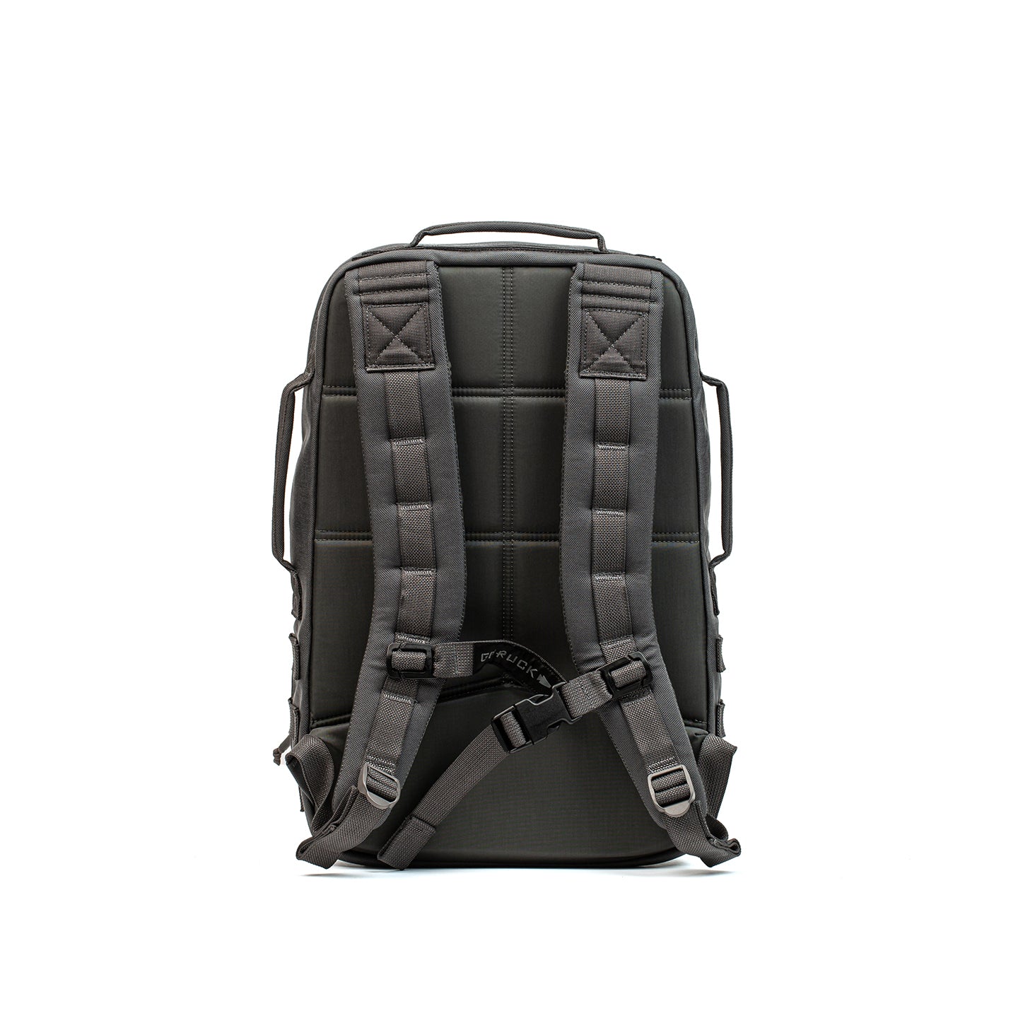 The Rucker 4.0, shown from the back with padded shoulder straps and a waist belt, is perfect for rucking workouts. Displayed on a white background.