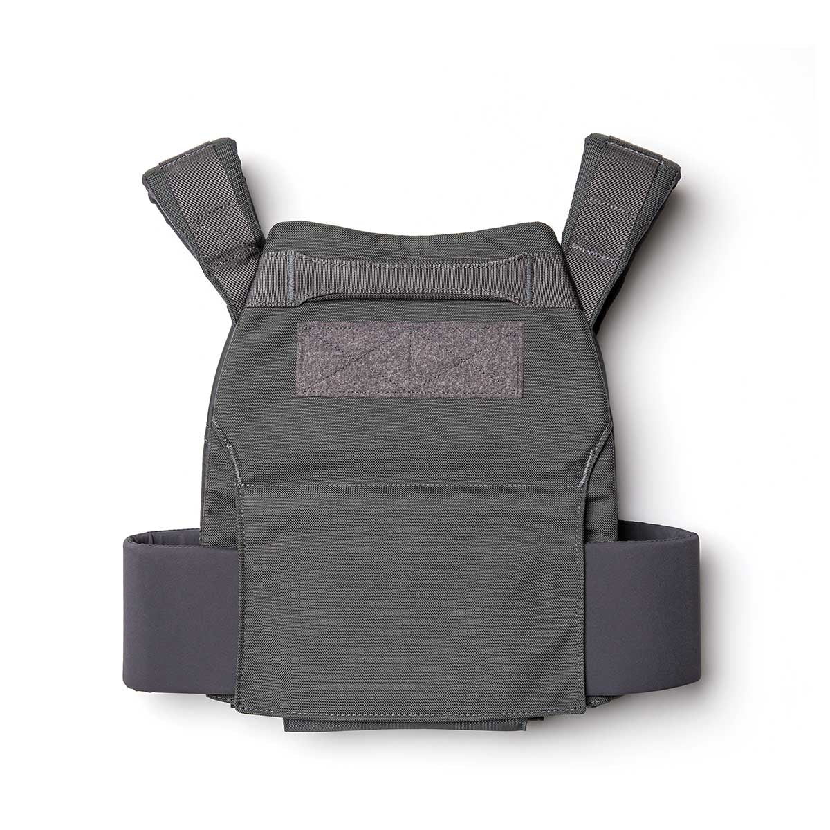 The Rucking Weight Vest features adjustable shoulder straps, Curved Ruck Plates compatibility, and a front velcro patch—perfect for rucking or intense workouts.
