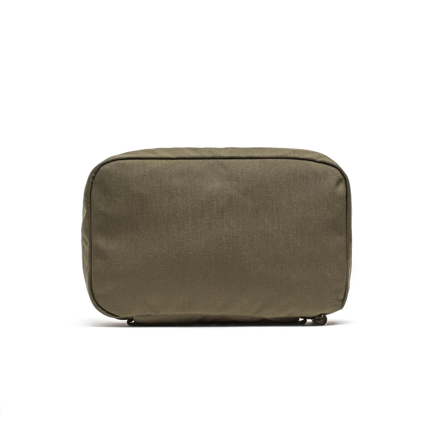 Shadow Pockets—rectangular olive green Cordura pouch with zipper—ideal for gear or rucksack organization, shown on a plain white background.