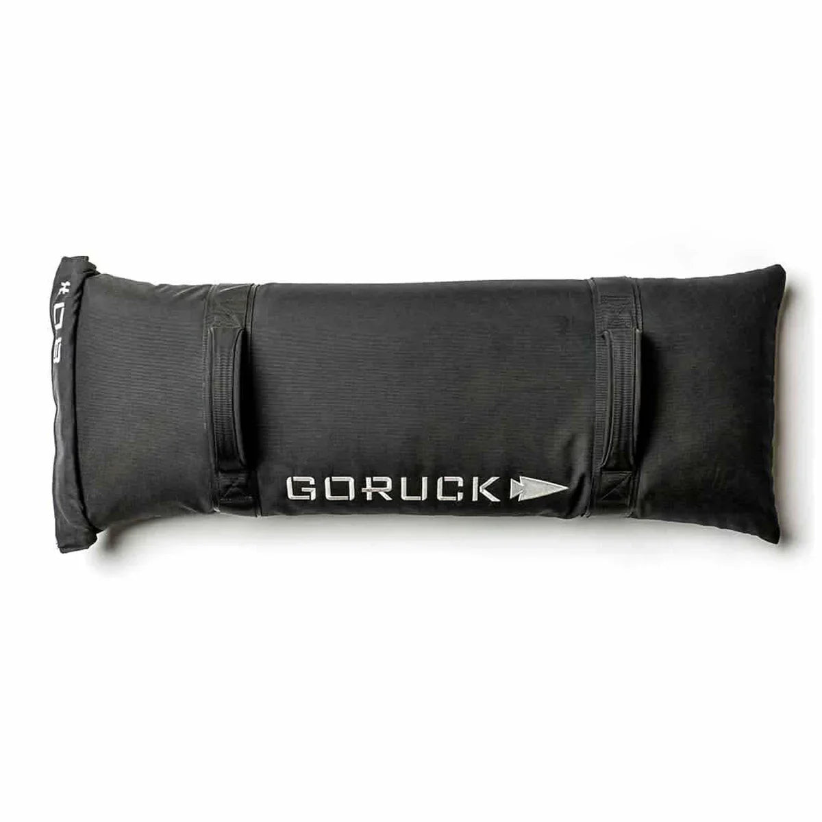 GORUCK 80LB black training sandbag with handles, tough rucking fitness gear on white background