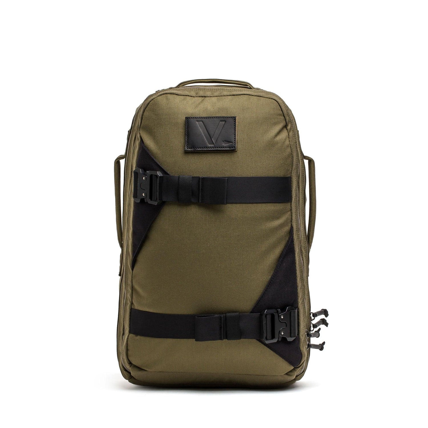 GORUCK Ranger Green and Black Skate Ruck backpack with front straps and rugged design