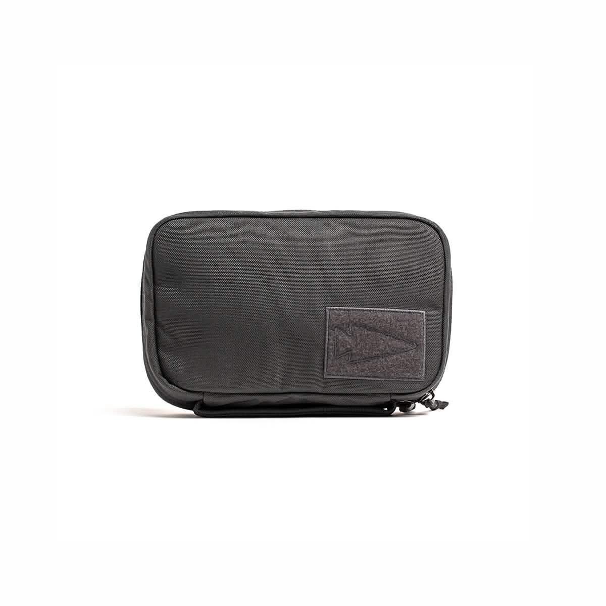 GORUCK black tactical pouch with durable fabric and stitched logo patch on front
