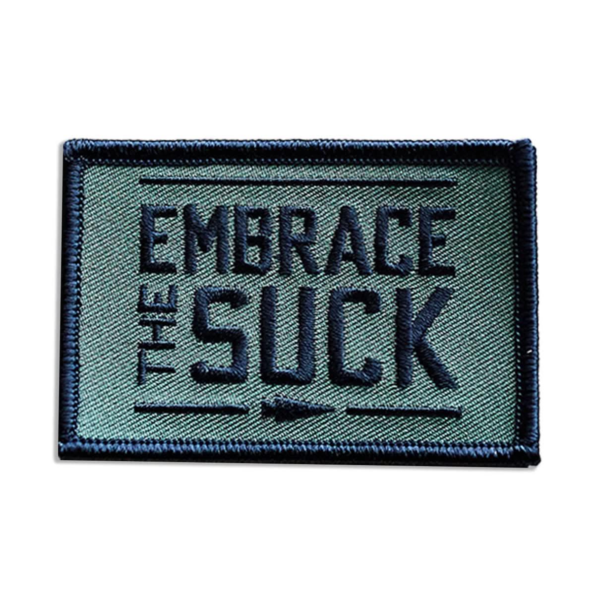 The Patch - Embrace The Suck by vendor-unknown features an embroidered design with the text