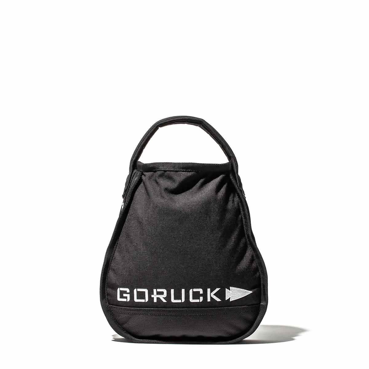 Black GORUCK rucking sandbag with handle for tactical training and durability