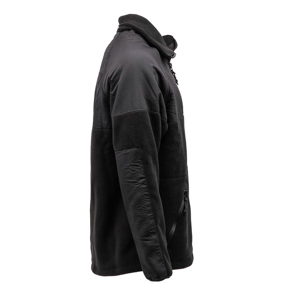 Black Task Force Dagger jacket with reinforced sleeves and zippered side pocket, side view