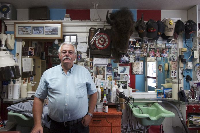 Hangin’ With Mack at Mack’s Barber Shop, Bozeman, Montana