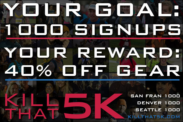 1,000 Participants = Wholesale Rucksack Pricing at Kill That 5K
