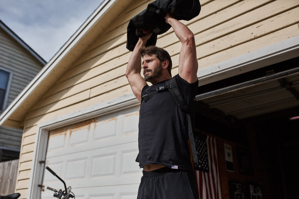 #KeepTraining: Garage Gym Sandbag Workout
