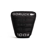 GORUCK 100lb Tombstone rucking sandbag, black, on white background