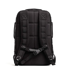 GORUCK black rucksack backpack 20L, padded straps and durable design, rear view