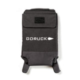 GORUCK black 45lb Ruck Plate Carrier with logo on white background