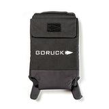 RPC Long + 30LB (Long) Plate Bundle backpack in black with white logo and arrow, featuring ergonomic lumbar support, shown front-facing against a white background.