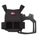 The Rucking Weight Vest features an American flag patch and comes with a metal Curved Ruck Plate—ideal for rucking or boosting the intensity of your workouts.