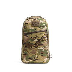 GORUCK 15L Bullet pack in Multicam camouflage with front stash pocket and durable design