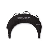 The Bulgarian Sandbag in black weighs 40 pounds, features a crescent shape and three top handles—ideal for versatile sandbag workouts.