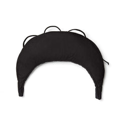 The Bulgarian Sandbag is a black, crescent-shaped padded pillow with three loops on top, displayed on a white background.