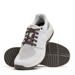 GORUCK Ballistic Trainer Lunar Rock lightweight rucking shoe with charcoal laces and reflective logo