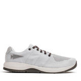 GORUCK Ballistic Trainer rucking shoe in Lunar Rock and Charcoal with silver spearhead logo