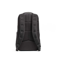 Black Basic Rucker® backpack shown from the back with padded shoulder straps and a top handle on a white background—ideal as a weighted rucksack for your next adventure.