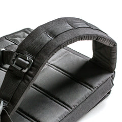 Close-up of the padded handle with stitching and metal buckle on the RPC Long + 30LB (Long) Plate Bundle, shown against a white background.