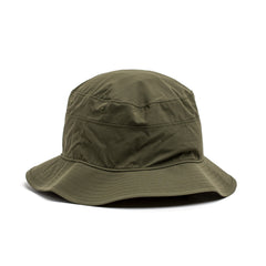The Boonie Hat - Slick - ToughDry in olive green features a wide brim for superior sun protection, made from durable ToughDry fabric and displayed on a plain white background.
