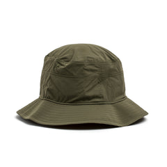 The Boonie Hat - Slick - ToughDry in olive green features visible stitching and side eyelets for breathability and sun protection, shown against a white background.