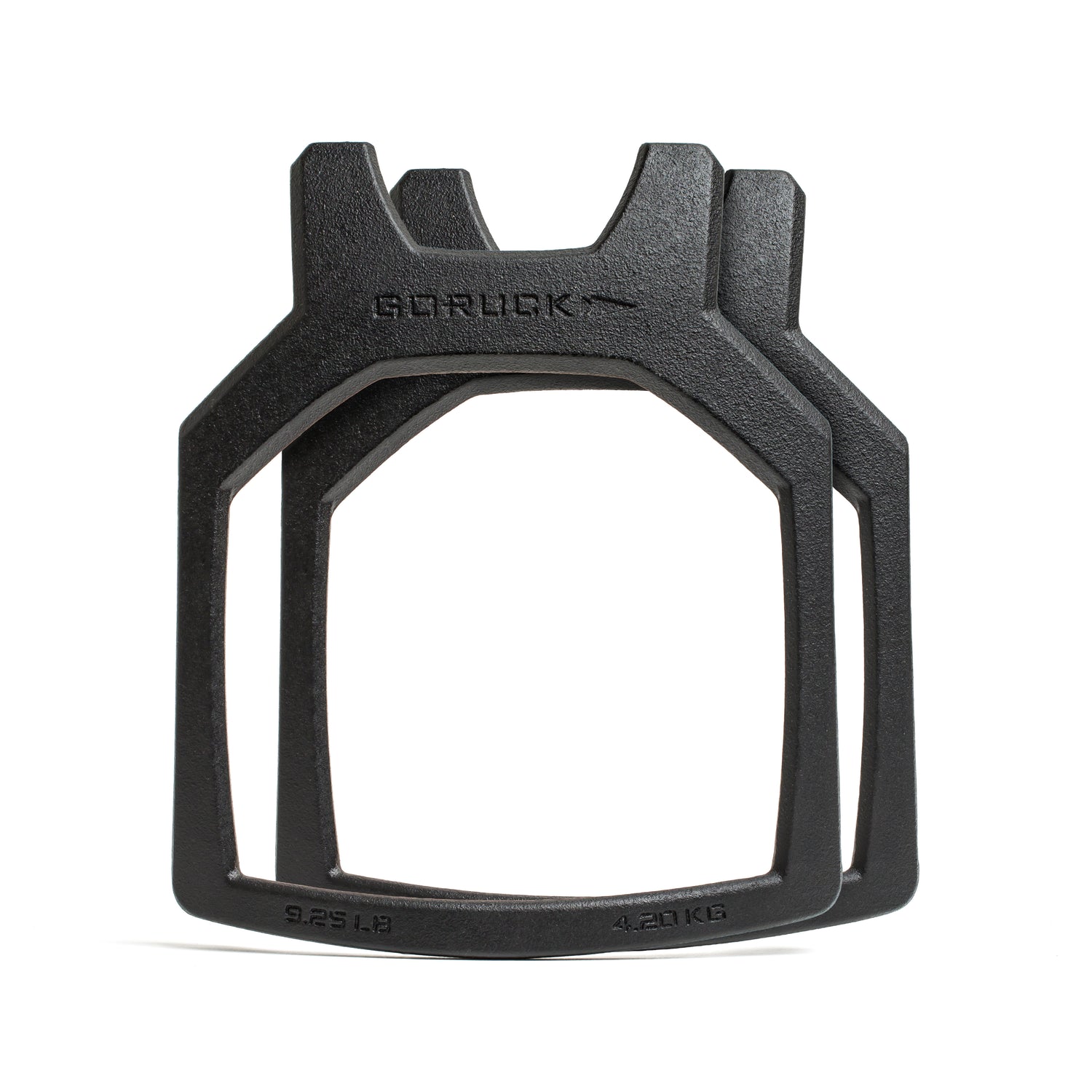 Two Curved Ruck Plates, labeled 