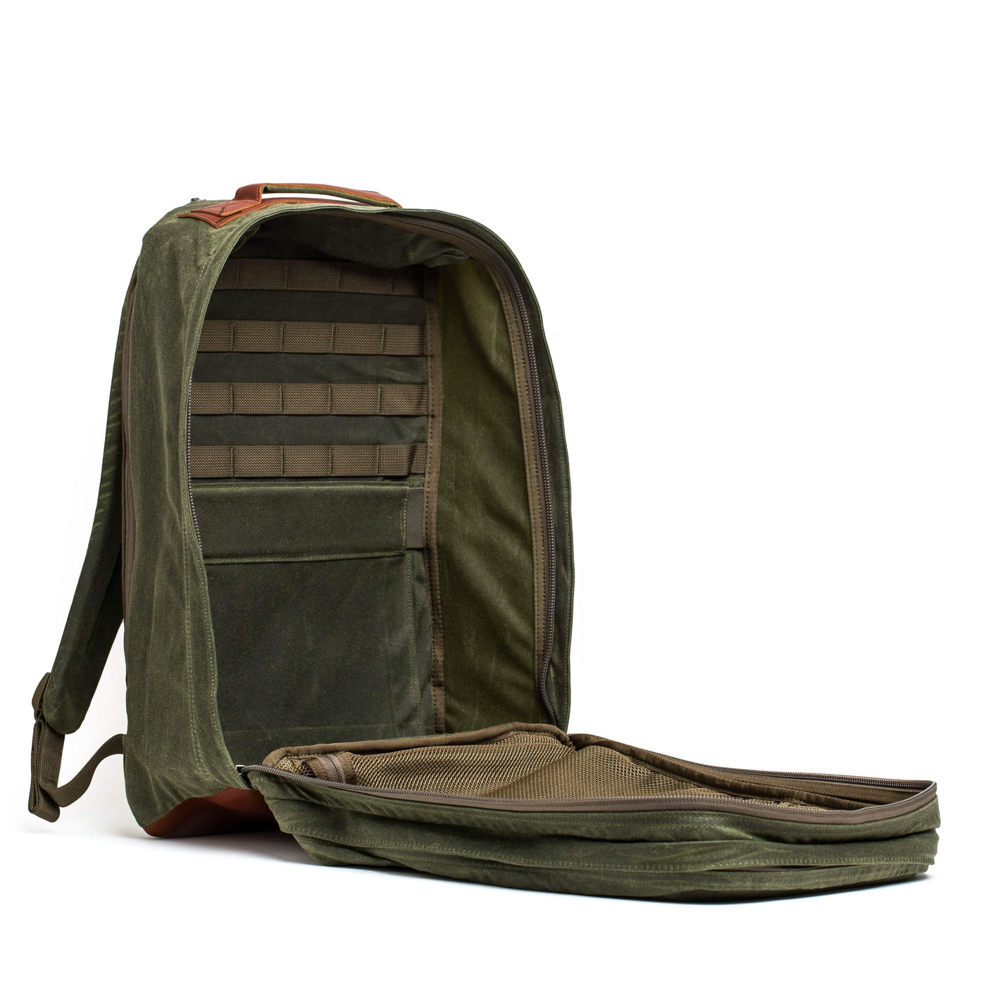Open Rucksack Inside GR2 Heritage | Waxed Canvas Rucksack – GORUCK