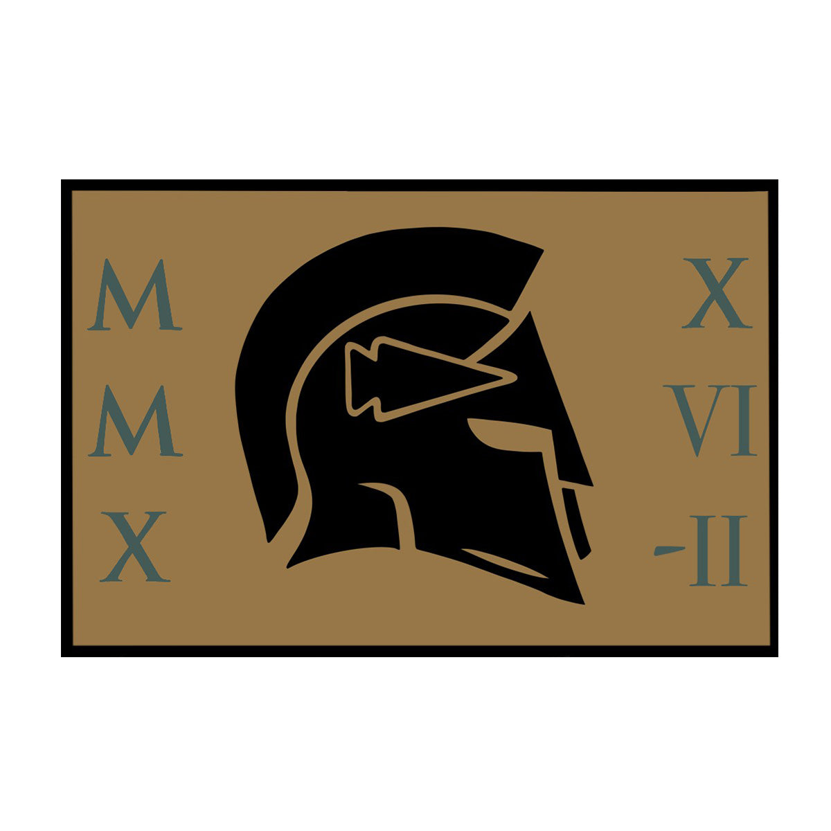 The Tribe Membership (Annual) features a stylized black Spartan helmet with Roman numerals MMX, XVII, and II on a brown rectangular background.