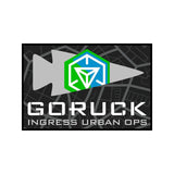 GORUCK Ingress Urban Ops logo patch with map background and hexagon emblem