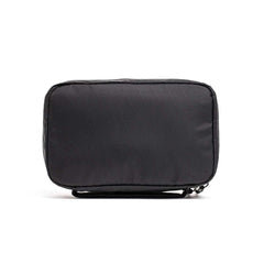 Black rectangular GORUCK rucking gear pouch with zipper, isolated on white background