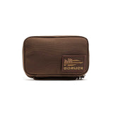 The GR1 Field Pocket is a brown rectangular pouch with a GORUCK patch and zipper, ideal as a dopp kit or for organizing camera gear, shown on a white background.